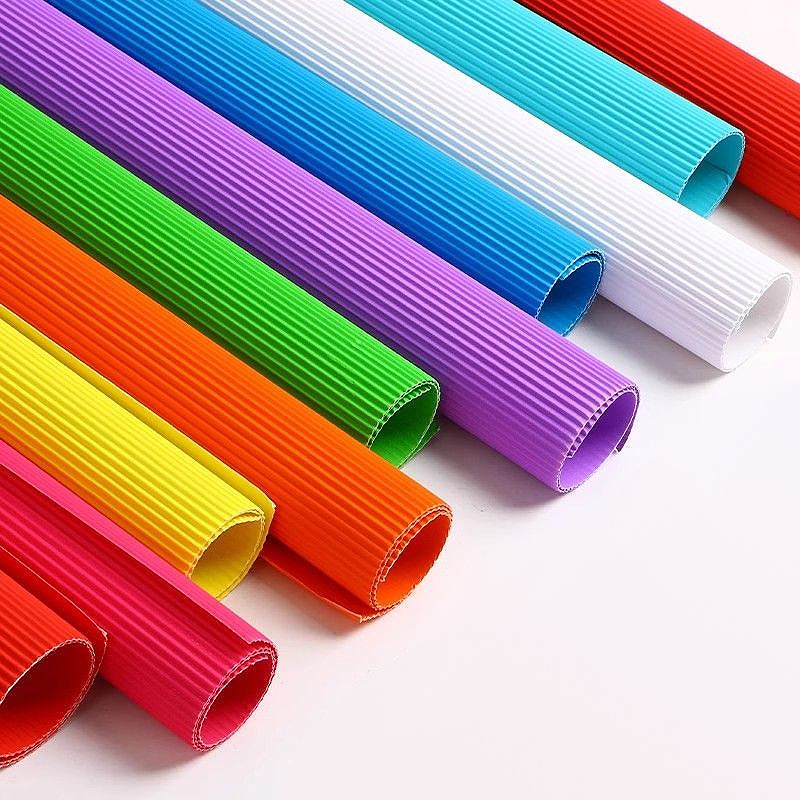 包裝材料（彩色瓦通紙）多色瓦楞紙訂製/批發各種顏色的包裝紙盒紙箱